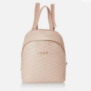 DKNY ROSE PINK Allure Quilted Backpack 14" BRAND NEW!